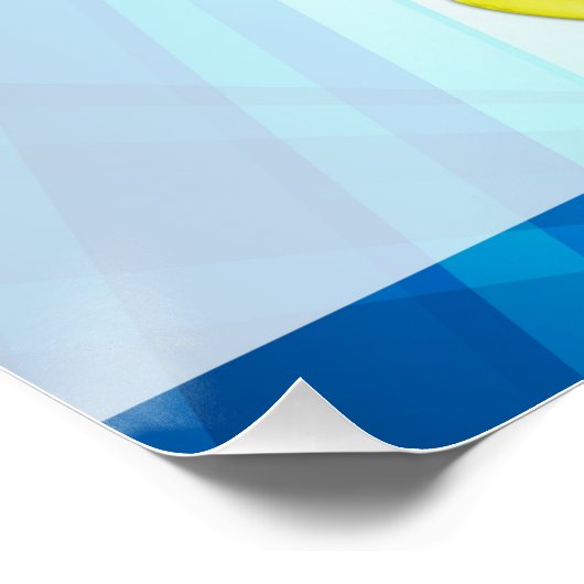 Lebhafte Rays Custom Cleaning Service Business Poster (Ecke)