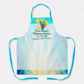 Lebhafte Rays Custom Cleaning Service Business Schürze (Vorderseite)