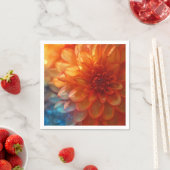 Lebhafte Red Dahlia Blume Paper Napkin Serviette (Beispiel)