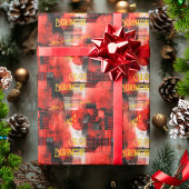 Lebhafte Red Urban Inspirierte Geschenkwrap Geschenkpapier