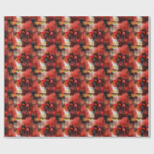 Lebhafte Red Urban Inspirierte Geschenkwrap Geschenkpapier (Flach)