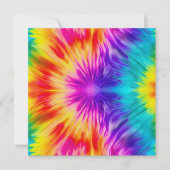 Lebhafte Regenbogen-gefärbte Krawatte Karte (Vorderseite)