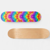 Lebhafte Regenbogen-gefärbte Krawatte Skateboard (Horizontal)
