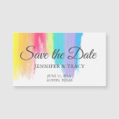 Lebhafte Regenbogenfarbe Zeitschrift speichern Magnetkarte (Vorderseite)