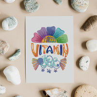 Lebhafte Regenbogenhandschrift: Ich brauche Vitami