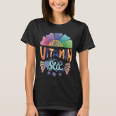 Lebhafte Regenbogenhandschrift: Ich brauche Vitami T-Shirt (Vorderseite)
