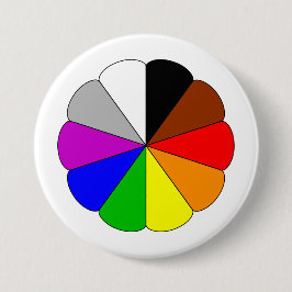 Lebhafte Regenbogenschaltflächen - farbenfroh und Button
