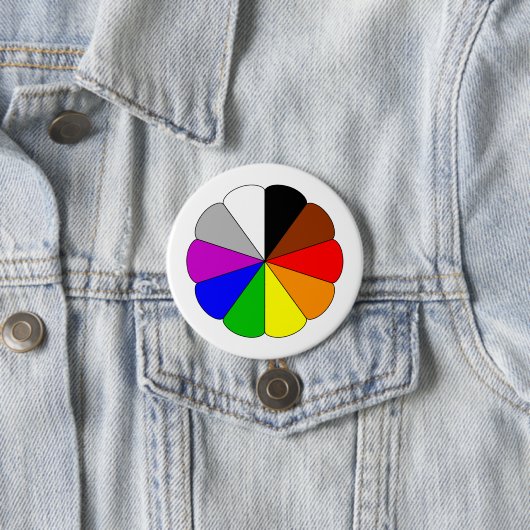 Lebhafte Regenbogenschaltflächen - farbenfroh und  Button (Beispiel)