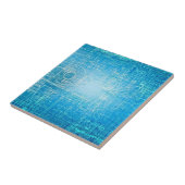 Lebhafte Retro Blueprint Keramik Tile Fliese (Seite)