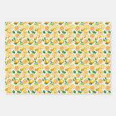 Lebhafte Retro Citrus Medley Weihnachten Geschenkpapier Set (Vorderseite 2)