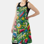 Lebhafte Retro Comic Schürze - Pop Art Pattern (InSitu)