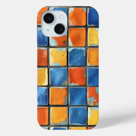 Lebhafte Retro-Mosaikplätze - Handy-Fall Case-Mate iPhone Hülle