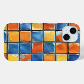 Lebhafte Retro-Mosaikplätze - Handy-Fall Case-Mate iPhone Hülle (Rückseite (Horizontal))