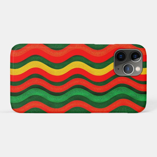 Lebhafte Retro-Wavy-Linien Case-Mate iPhone Hülle (Rückseite (Horizontal))