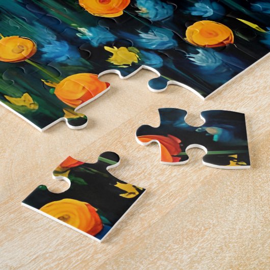 Lebhafte Rinder aus schwarzem Angus Puzzle (Seite)
