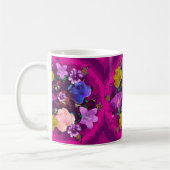 Lebhafte rosa Abstrakte Tasse (Links)