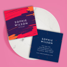 Lebhafte, rosa Lila Orange Moderne fette Schlaganf