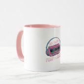 Lebhafte rosa Mix-Master-Tasse Tasse (Vorderseite Links)