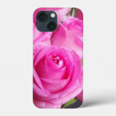 Lebhafte rosa Rosen Case-Mate iPhone Hülle (Rückseite)