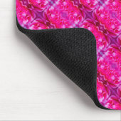 Lebhafte Rosa Rosenblätter M-große Blumenmuster Mousepad (Ecke)