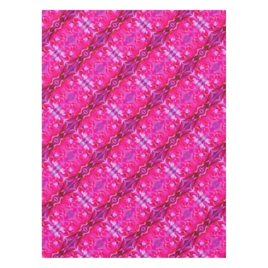 Lebhafte Rosa Rosenblätter M-große Blumenmuster Tischdecke (Vorderseite)