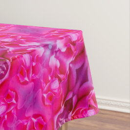 Lebhafte Rosa Rosenblätter M-große Blumenmuster Tischdecke