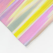 Lebhafte rosa Tulips in der goldenen Vase Fleecedecke (Ecke)