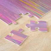 Lebhafte rosa Tulips in der goldenen Vase Puzzle (Seite)