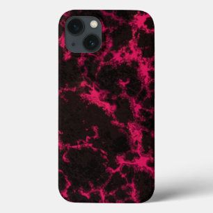 Lebhafte Rosa und Schwarze Flammen Case-Mate iPhone Hülle