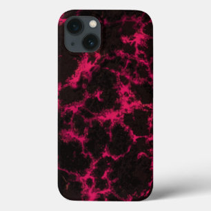 Lebhafte Rosa und Schwarze Flammen Case-Mate iPhone Hülle