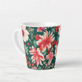 Lebhafte, rosa und zarte weiße Blume Milchtasse (Linke Ecke)