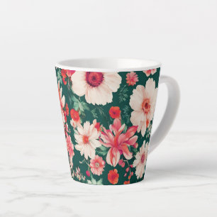 Lebhafte, rosa und zarte weiße Blume Milchtasse