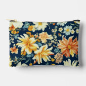 Lebhafte, rosa und zarte weiße Blume Zubehörtasche (Vorderseite)