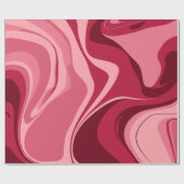 Lebhafte, rosa Wirbel der Leidenschaft Geschenkpapier (Flach)