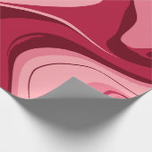 Lebhafte, rosa Wirbel der Leidenschaft Geschenkpapier (Ecke)