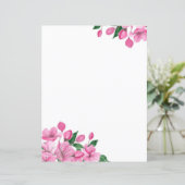 Lebhafte rosafarbene Blumengeschichten (Stehend Vorderseite)