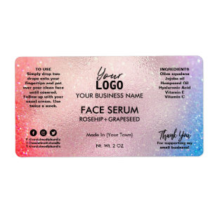 Lebhafte Rose Gold farbige Gesichtseryllenserie