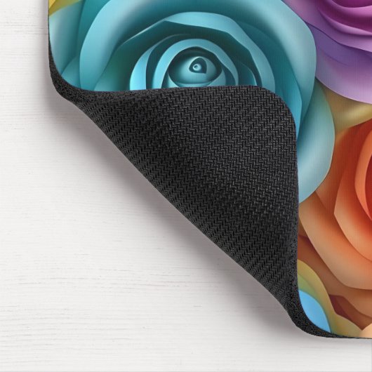 Lebhafte Rose Mousepad (Ecke)