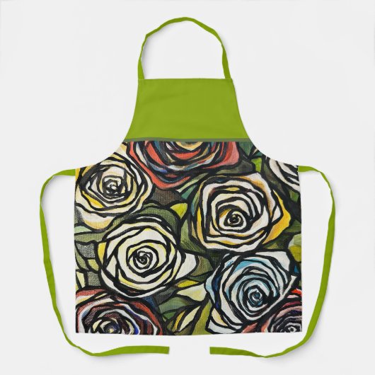 Lebhafte Rose Schürze (Vorderseite)