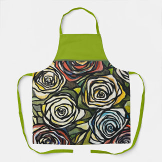 Lebhafte Rose Schürze