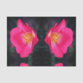 Lebhafte Rosenställe Abstrakte Blumendekoupage Seidenpapier (Vorderseite)