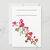 Lebhafte Rosenstraße mit Blüten und Blüten Einladung (Vorderseite)