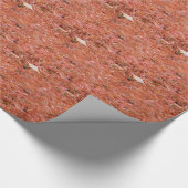 Lebhafte rote Herbstreben Geschenkpapier (Ecke)