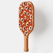 Lebhafte rote Leoparddrucke Pickleball Schläger (Links)