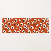 Lebhafte rote Leoparddrucke Yogamatte (Vorderseite (Horizontal))