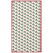 Lebhafte Rote Rosen mit elegantem Muster, Grüne Ho Tischdecke (Vorderseite)