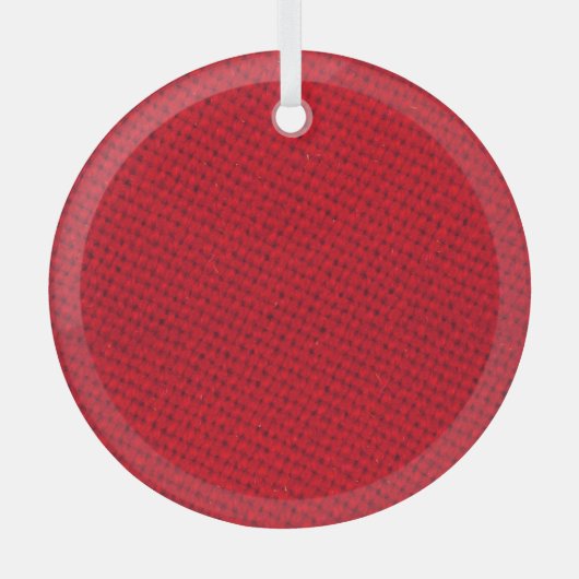 Lebhafte rote Textur Ornament Aus Glas (Vorderseite)