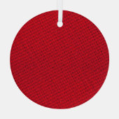 Lebhafte rote Textur Ornament Aus Glas (Rückseite)
