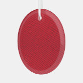 Lebhafte rote Textur Ornament Aus Glas (Vorderseite links)