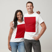Lebhafte rote Textur T-Shirt (Unisex)